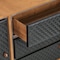 Armen Living Coco Rustic Oak Wood and Faux Leather Dresser LCCODRBAL - alternate 3